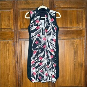 Tail Black and Pink Floral Golf Dress